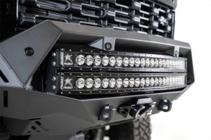 Chevrolet Silverado 2500 Bumper - Front - Addictive Desert Designs - Bomber HD - Hammer Black with Satin Black panels - `20-`27 Chevrolet Silverado 2500 Bumper - Front - Addictive Desert Designs - Bomber HD - Hammer Black with Satin Black panels - `20-`27